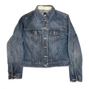 Gap Women's Blue and Navy Jacket